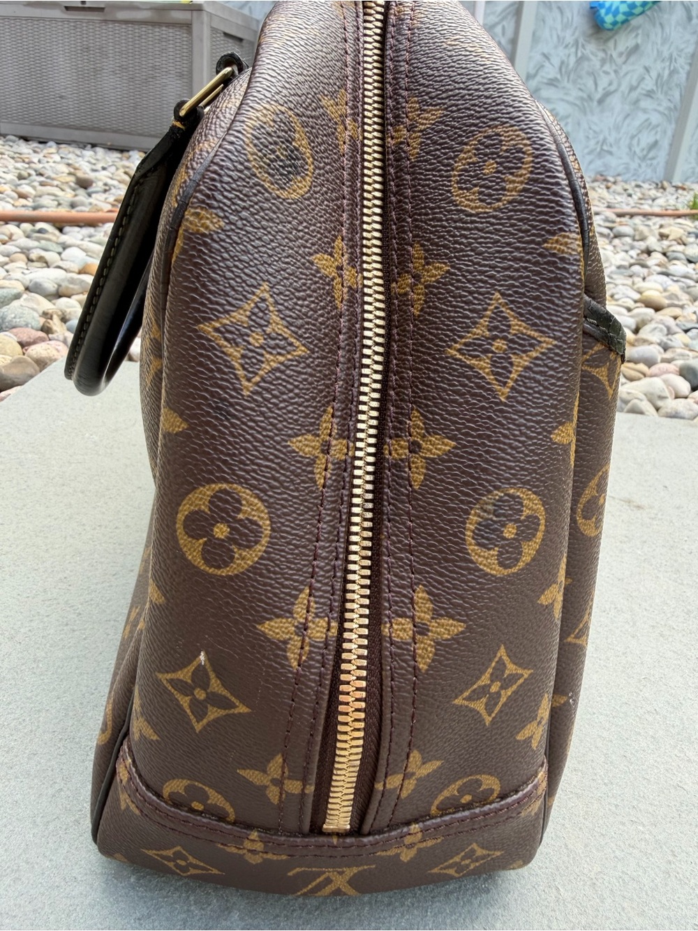 Louis Vuitton Deauville Monogram Satchel, black Model M4726 - Picture 5 of 14